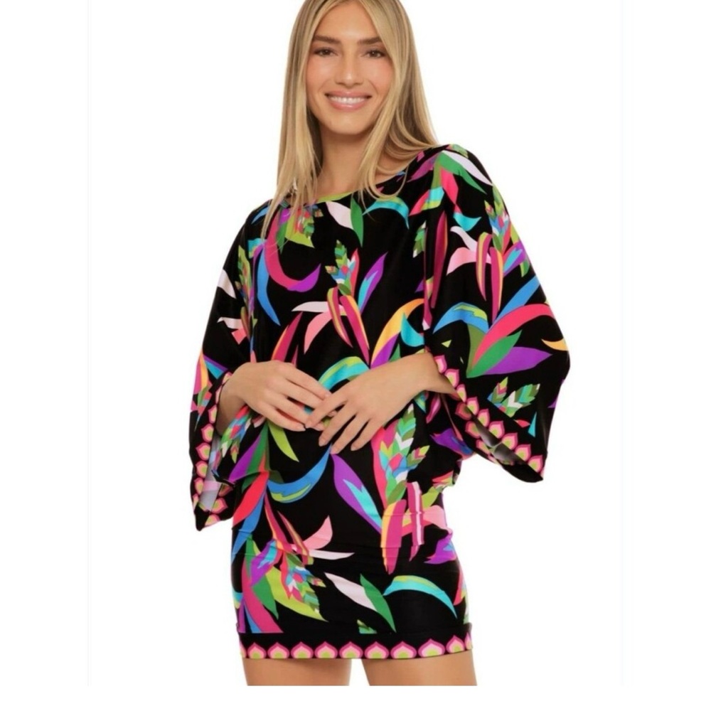 Trina Turk Bids of Paradise tunic size XS/XP